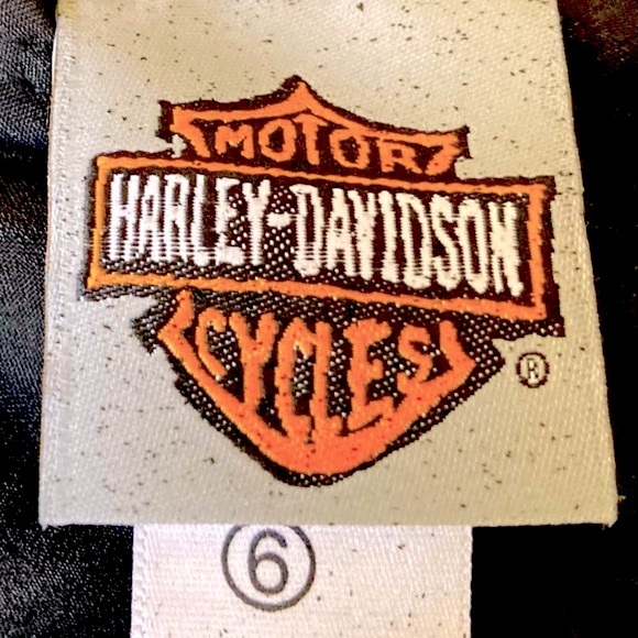 Harley Davidson Kids Reversible Leather/Wool Blend Jacket - Picture 3 of 3